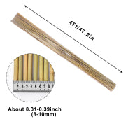 Natural Bamboo Poles,4-Feet Bamboo Stakes-Pack of 25 Bamboo Sticks