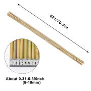 Natural Bamboo Poles,6-Feet Bamboo Stakes-Pack of 15 Bamboo Sticks
