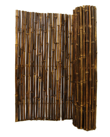 natural black bamboo fence roll for outdoor privacy screening