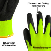 6-120 Pairs Cut-Resistant Nitrile Gardening Gloves - Double-Coated Work Gloves (Green, Medium)