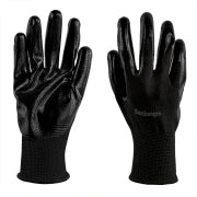 8-240 Pairs PU Coated Work Gloves - Seamless Knit Safety Gloves (Black, Large)