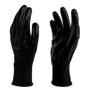 8-240 Pairs PU Coated Work Gloves - Seamless Knit Safety Gloves (Black, Large)