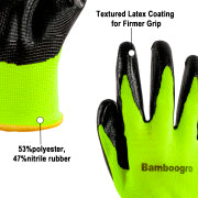 8-240 Pairs PU Coated Work Gloves - 13 Gauge Seamless Knit Safety Gloves (Green, Medium)