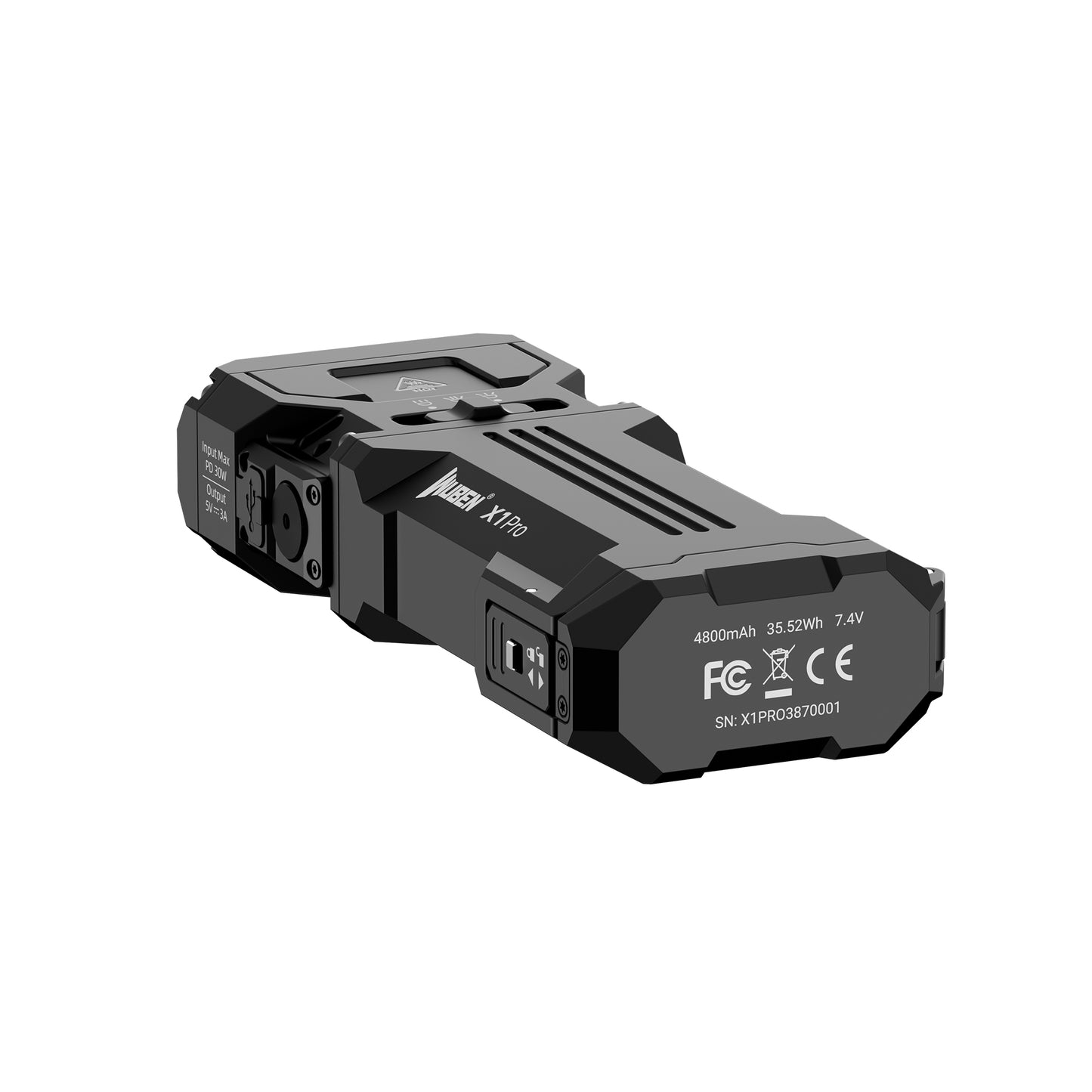 WUBEN X1 Pro Black product image for outdoor and work lighting