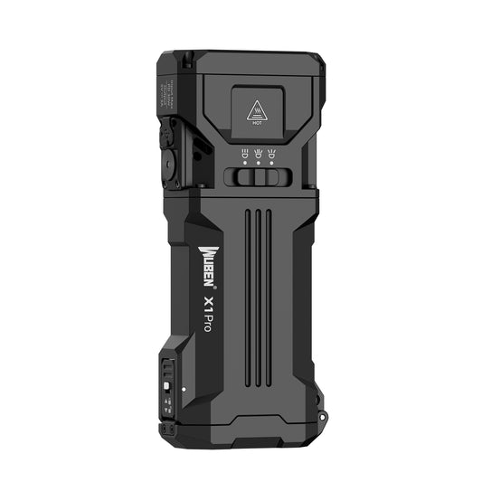 [Pre-Order] WUBEN X1 Pro Black - 12300 Lumens Dual-Beam Flashlight