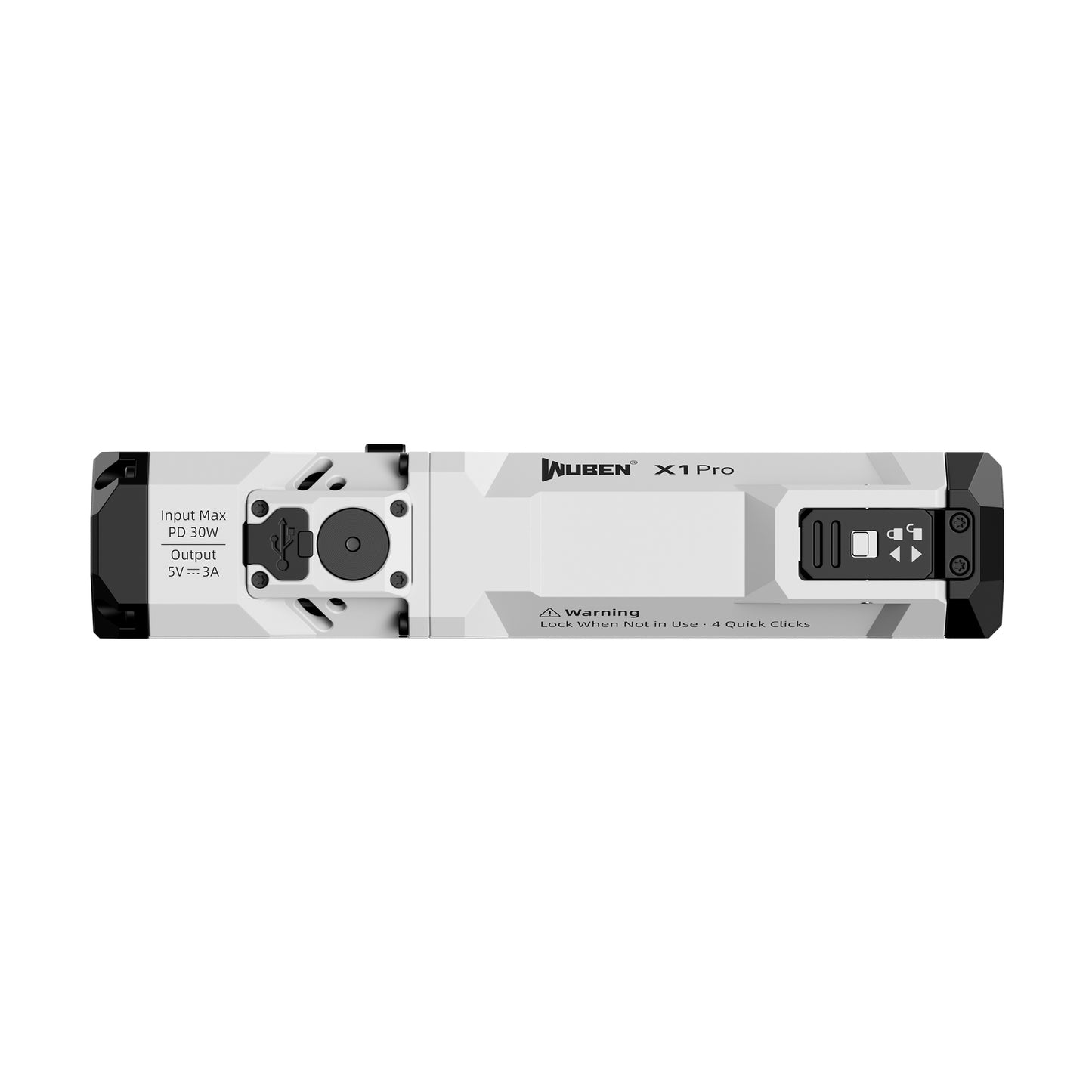 WUBEN X1 Pro white rechargeable flashlight for farm and outdoor tasks