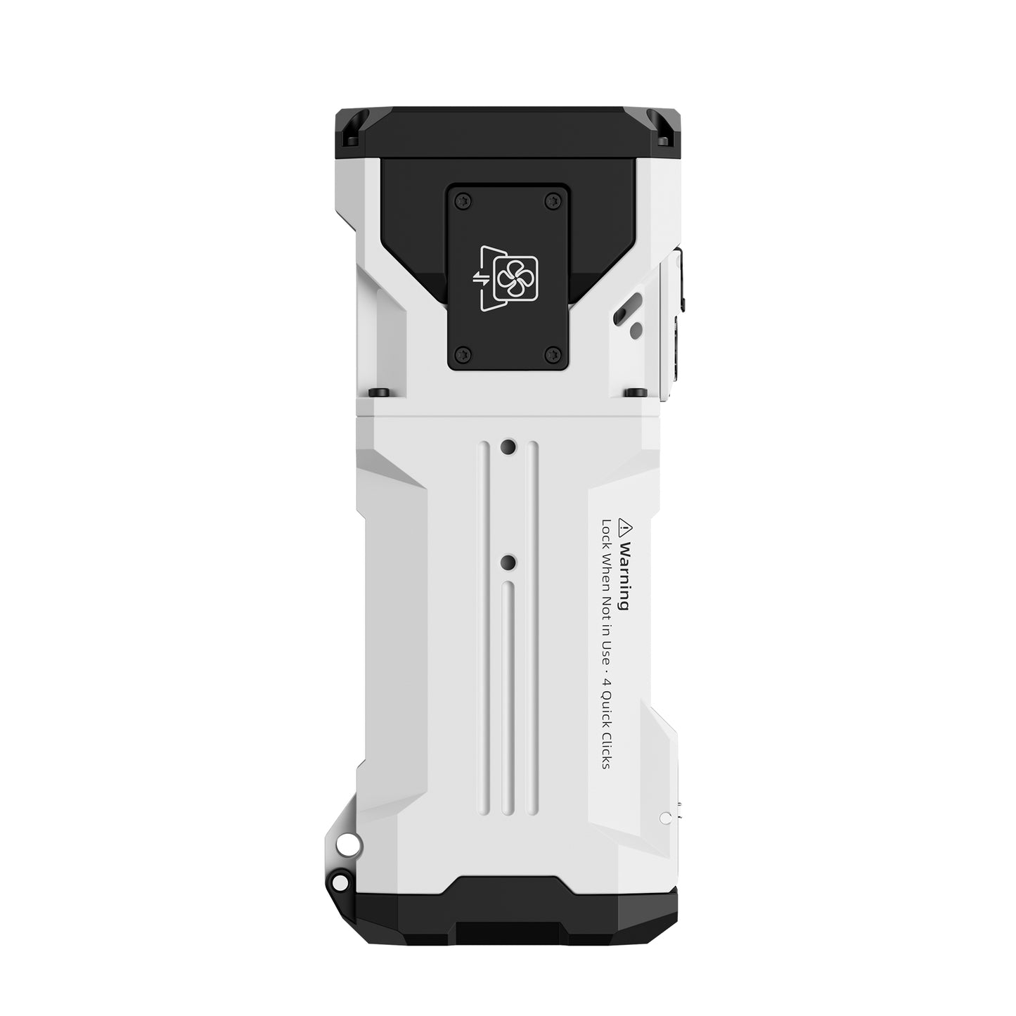 white WUBEN X1 Pro flashlight with high-output lighting and power bank function