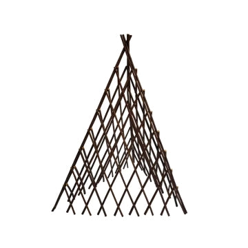 60'' H x 14'' W Three sides Expandable Willow Fence for Garden Plant Supporting