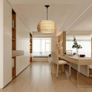 Hand-Woven Rattan Chandelier Light Fixture – Adjustable Hanging Lamp